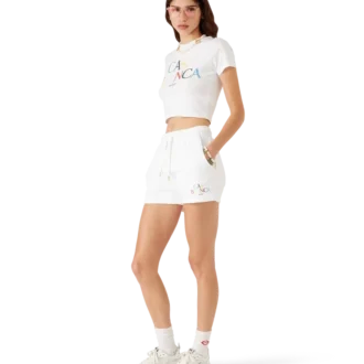 Sweatshorts med staplat logo