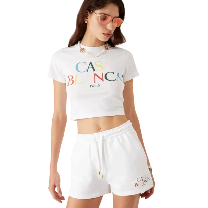 Sweatshorts med staplat logo