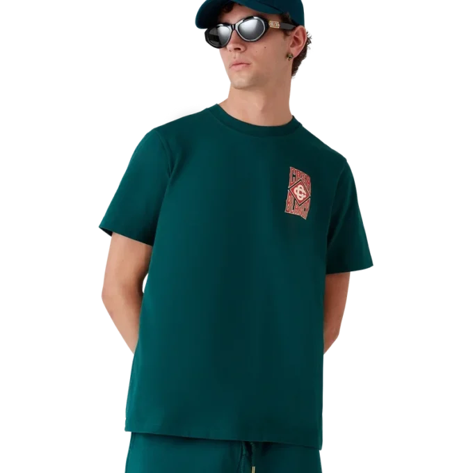 T-shirt med gotiskt logo