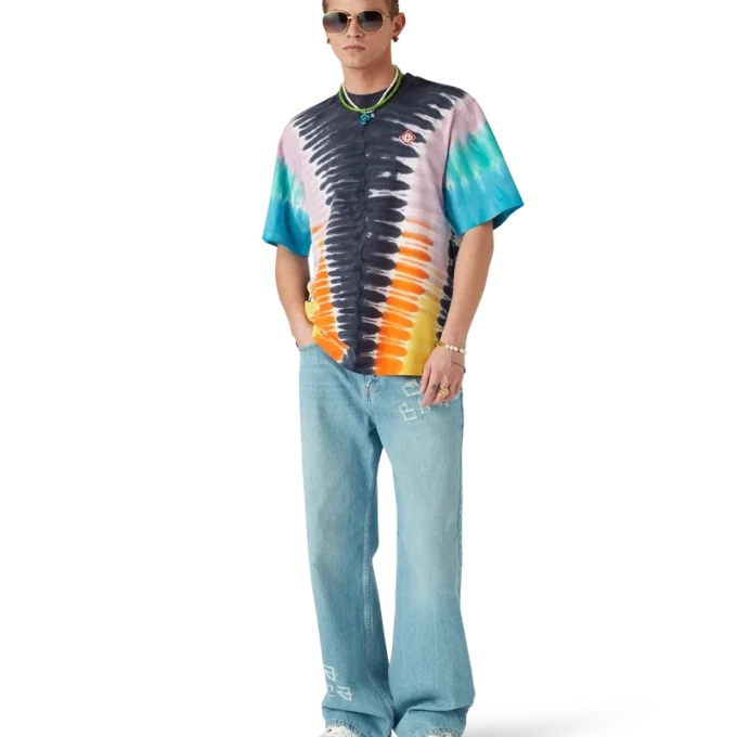 T-shirt med gradient-tie-dye