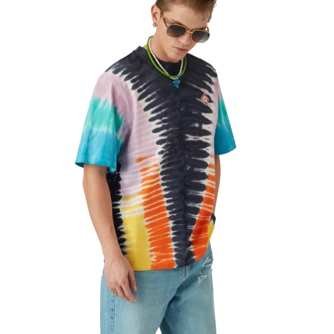 T-shirt med gradient-tie-dye