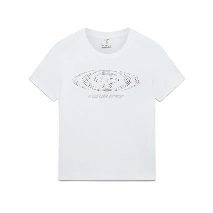 T-shirt med kort ärm och Crystal Warped-logotyp på shortsen