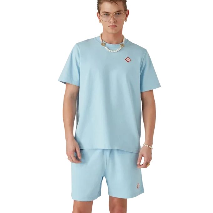 T-shirt med kort ärm och diamantlogo