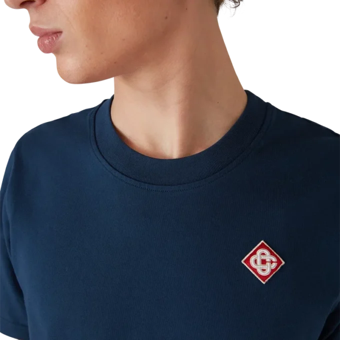 T-shirt med kort ärm och diamantlogo
