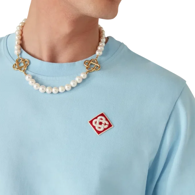 T-shirt med kort ärm och diamantlogo