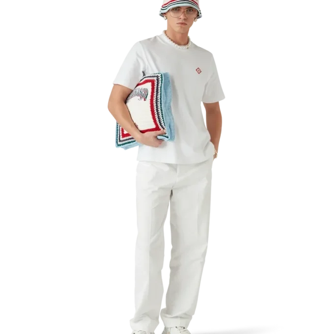 T-shirt med kort ärm och diamantlogotyp