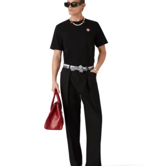 T-shirt med kort ärm och diamantlogotyp