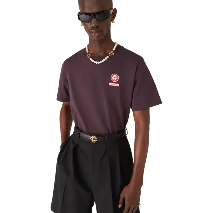 T-shirt med kort ärm och logotyp