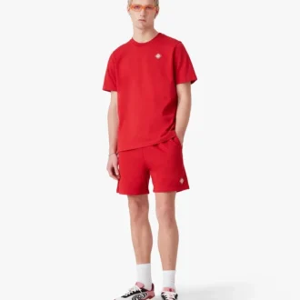 T-shirt med kort ärm och rött diamantlogo