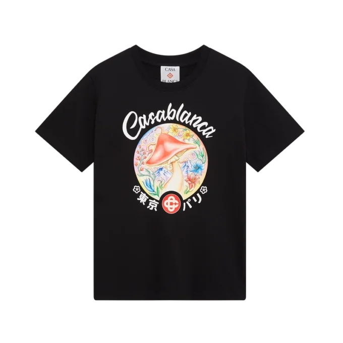 T-shirt med svampemblem