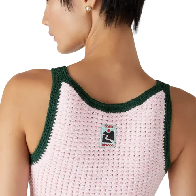 Tankklänning i bomullsmouline Tankklänning i bomullsmouline