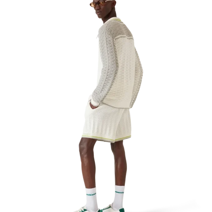 Tennis Boucle långärmad pikétröja