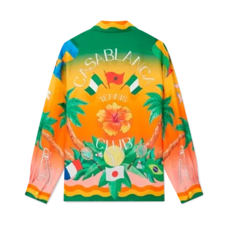 Tennis Club En Fleur silkskjorta