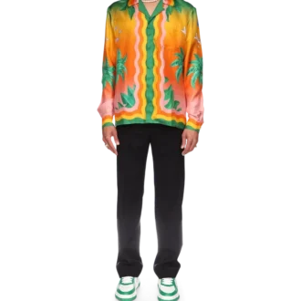 Tennis Club En Fleur silkskjorta