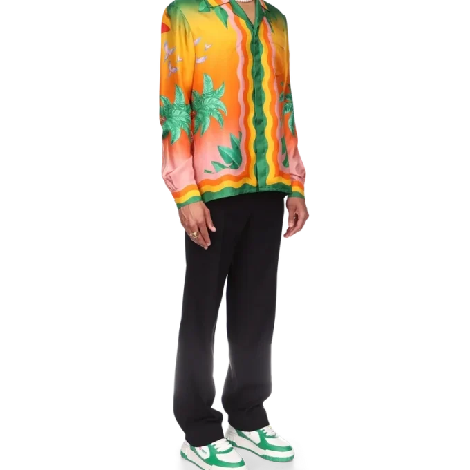 Tennis Club En Fleur silkskjorta