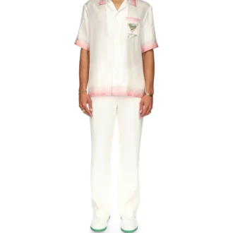 Tennis Club Icon kortärmad silkesskjorta