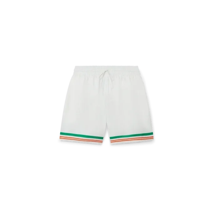Tennis Club Icon silk shorts