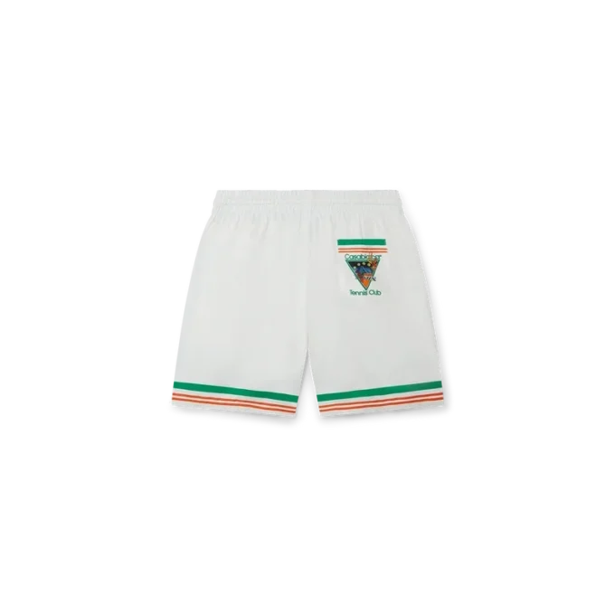 Tennis Club Icon silk shorts