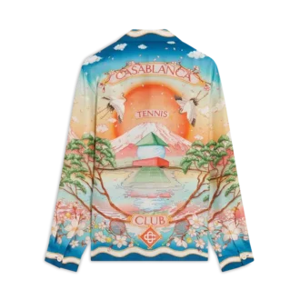 Tennis Club långärmad silkesskjorta