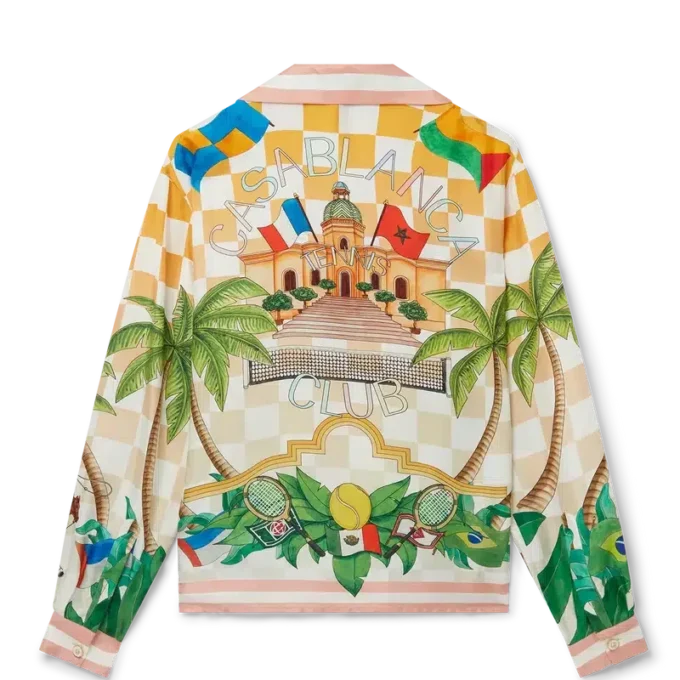 Tennis Club-silkesskjorta