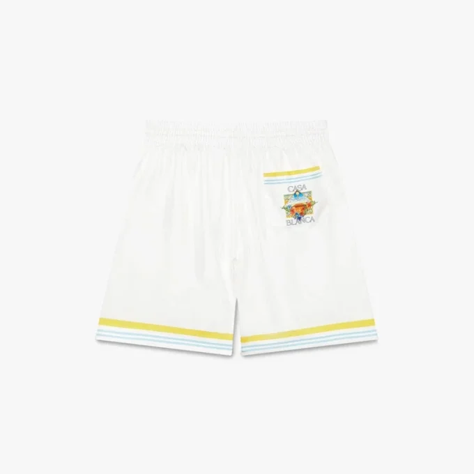 Tennis Landscape-silk Shorts