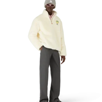 Tennis Mascot Quarter Zip-jacka i fuskpäls