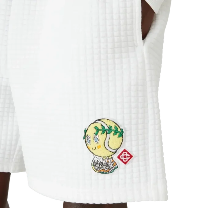 Tennis Mascot Quilted Sweatshorts
