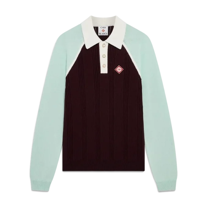 Tennis-pikétröja med långa ärmar