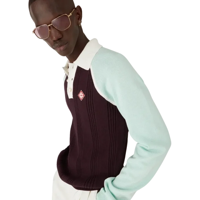 Tennis-pikétröja med långa ärmar