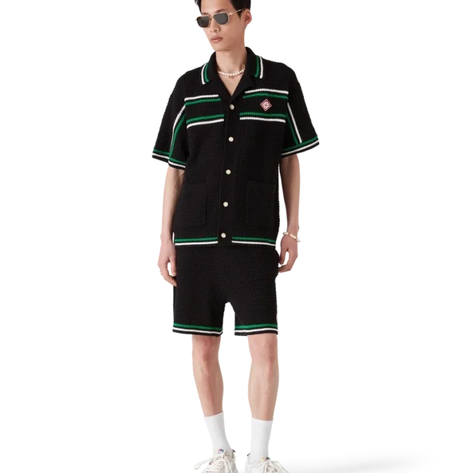 Tennis-virkad skjorta Tennis-virkad skjorta