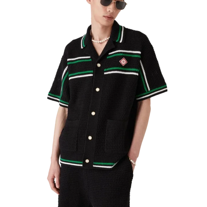 Tennis-virkad skjorta Tennis-virkad skjorta