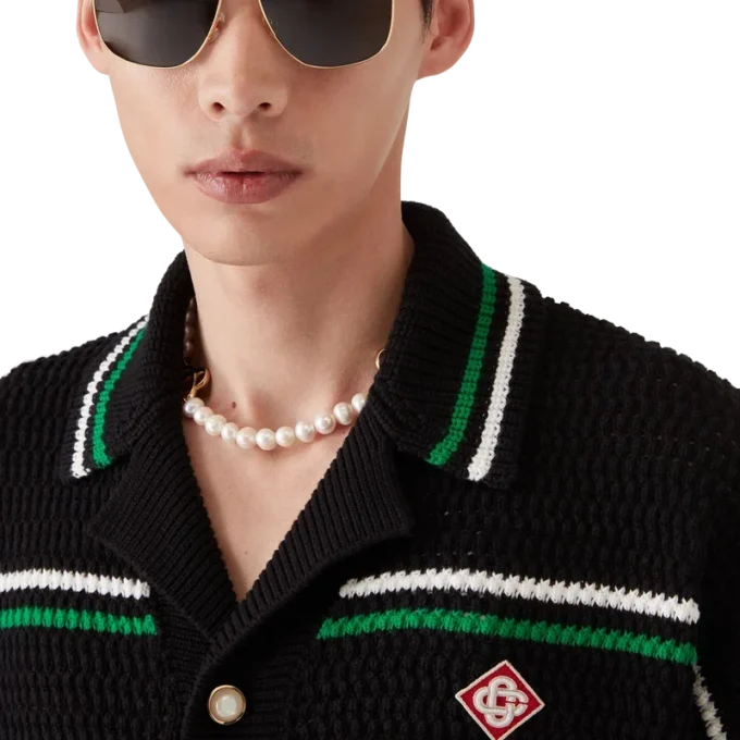 Tennis-virkad skjorta Tennis-virkad skjorta