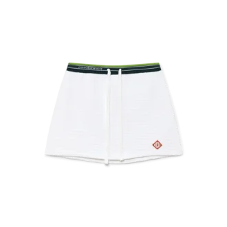 Tenniskjol i strukturerad velour