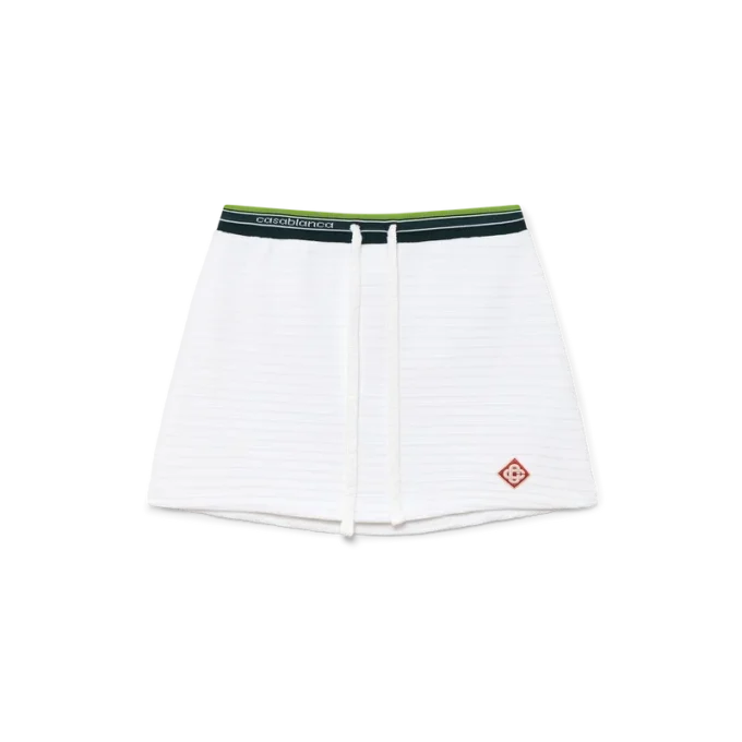 Tenniskjol i strukturerad velour