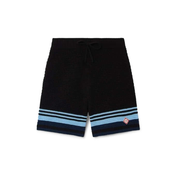Tennisshorts i bomullskrochet Tennisshorts i bomullskrochet
