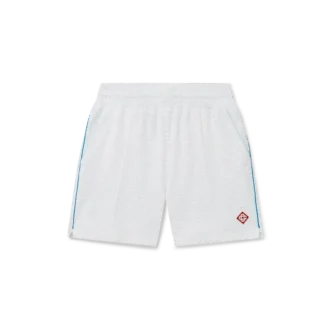 Tennisstrippade frottéshorts