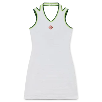 Texturerad velourtennisklänning