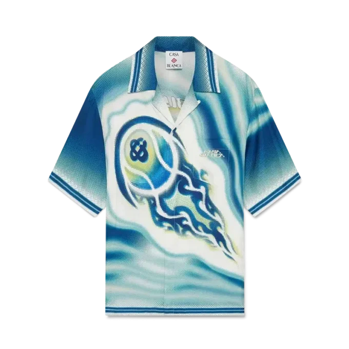 The Art of the Serve kortärmad silkeskjorta