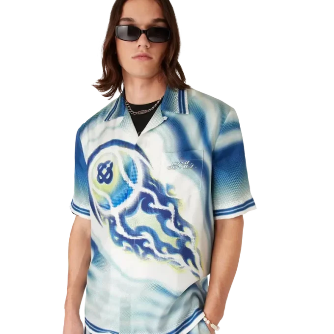 The Art of the Serve kortärmad silkeskjorta