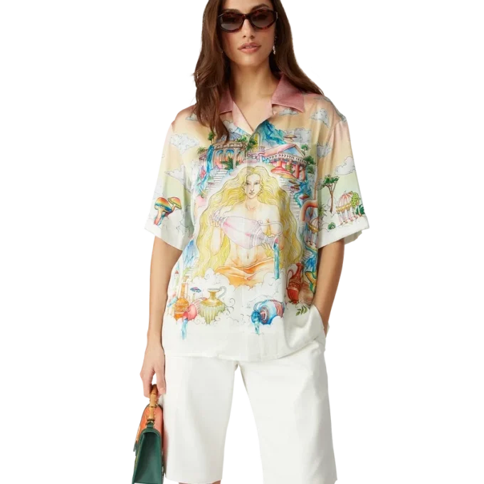 The Road to Knowledge kortärmad silkeskjorta