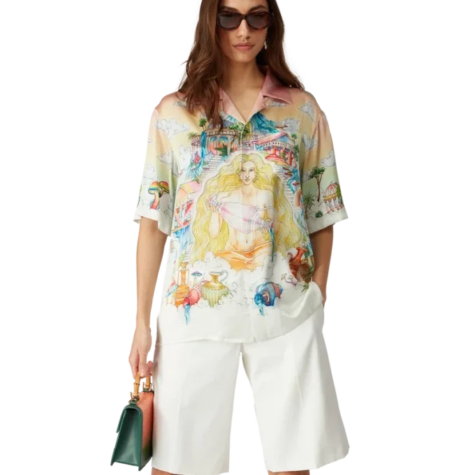 The Road to Knowledge kortärmad silkeskjorta