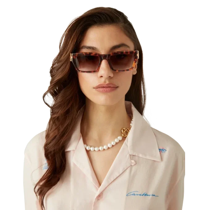 Tortoiseshell the Square Metope solglasögon Tortoiseshell the Square Metope solglasögon