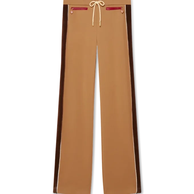 Träningsbyxor med chenillepaneler