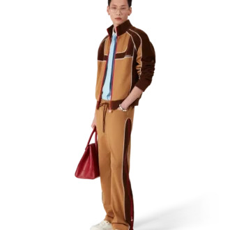 Träningsbyxor med chenillepaneler