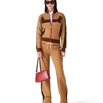 Träningsbyxor med chenillepaneler