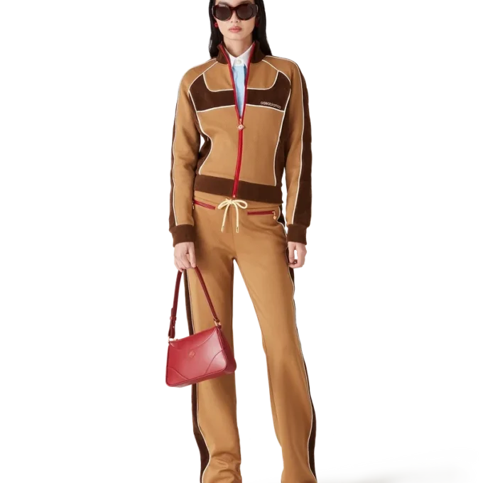 Träningsbyxor med chenillepaneler