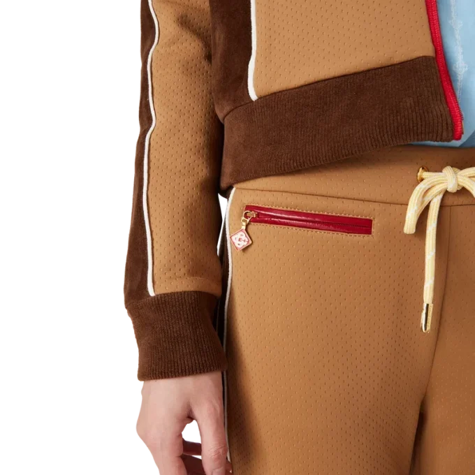 Träningsbyxor med chenillepaneler