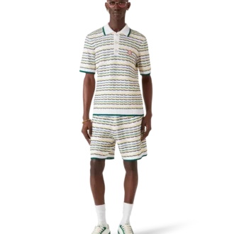 Tuck Stitch kortärmad polotröja