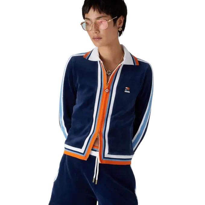 Velour Montagne-träningsjacka