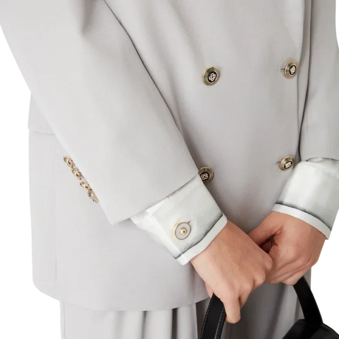 Överdimensionerad blazer i ull